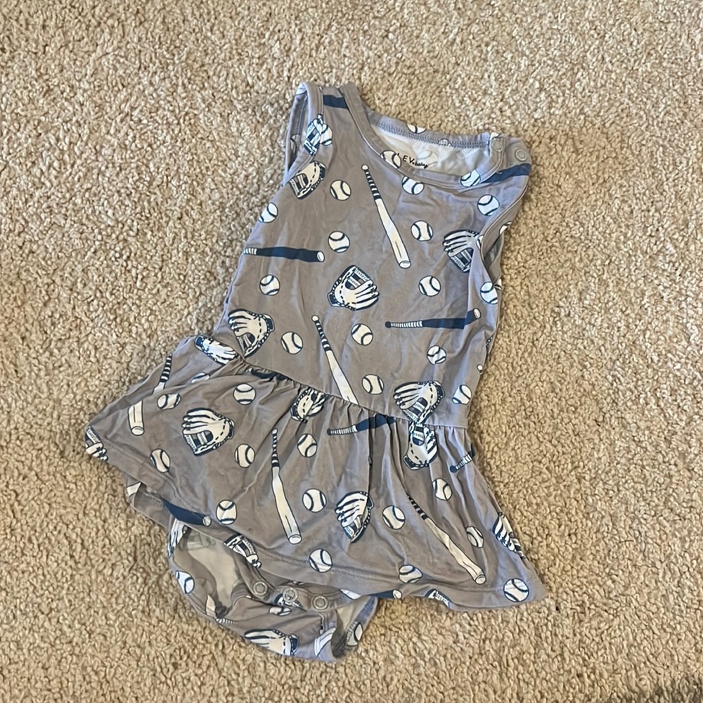 Adorable baseball romper